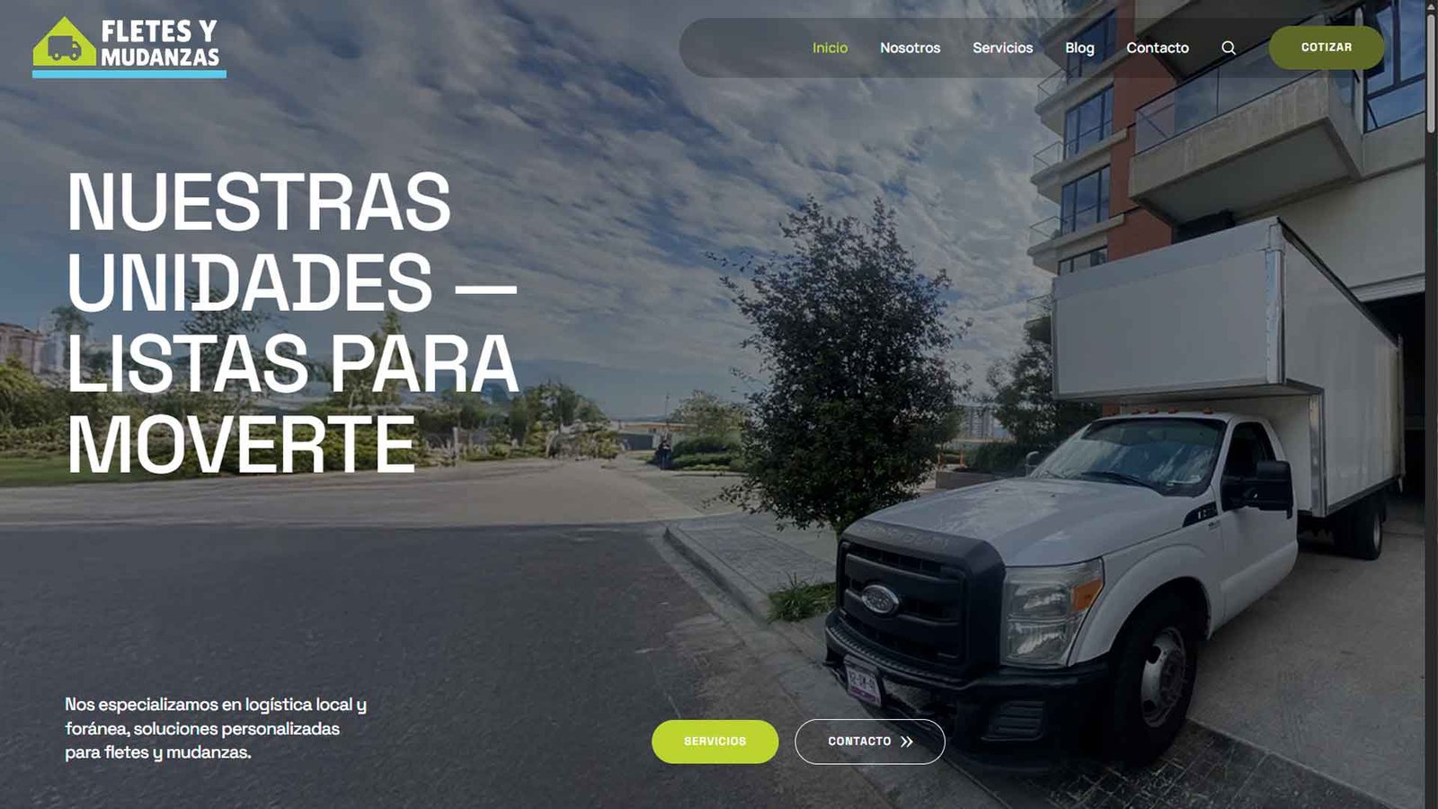 Sitio web León Fletes creado por KakunMedia